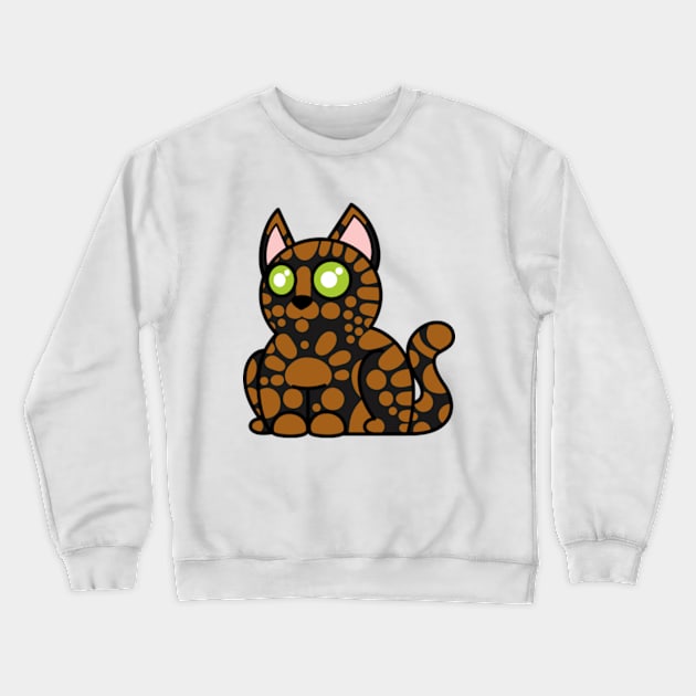 Plump Cat Tortoise Shell Crewneck Sweatshirt by JadedOddity